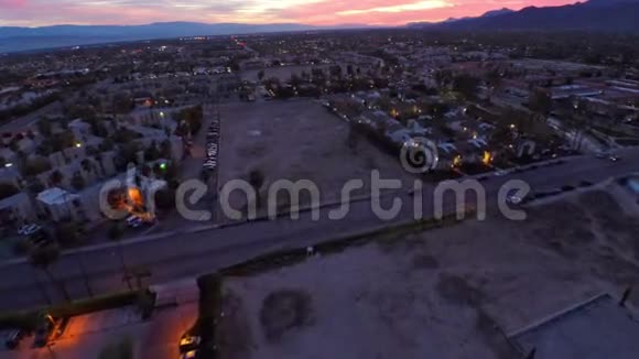 空中加州棕榈泉视频的预览图