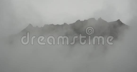 清晨4k山雾升起雾中松树西藏博米县视频的预览图