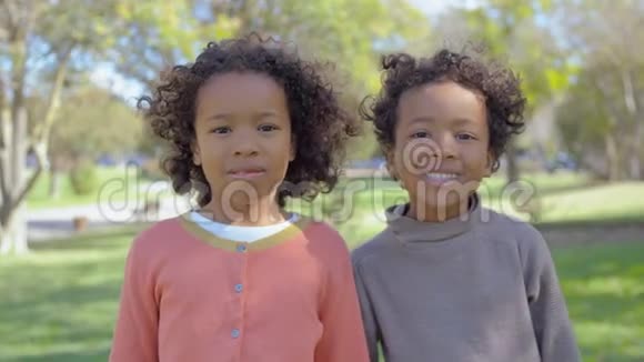 快乐的非裔美国兄弟姐妹视频的预览图