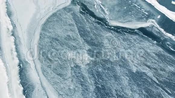 冰冻河流航测视频的预览图