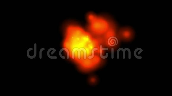 气泡爆炸烟花火焰燃烧颗粒强光熔炼熔化视频的预览图