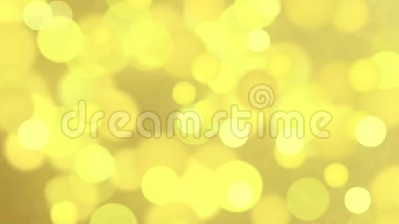 黄金抽象背景与波克离焦灯摘要黄金假日背景波克效应喜庆的冬季视频的预览图