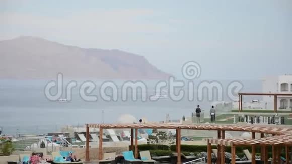 埃及沙姆沙伊赫酒店领地大海海滩视频的预览图