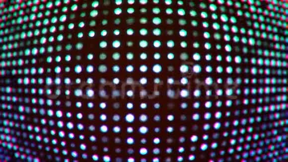 闪烁蓝色LED屏幕灯的环波视频的预览图