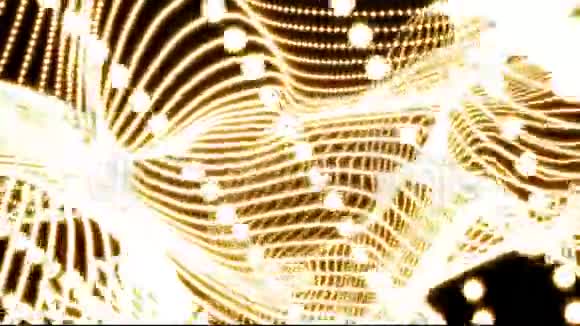 飞珠网随机移动云抽象动画背景新动态技术运动彩色视频镜头视频的预览图