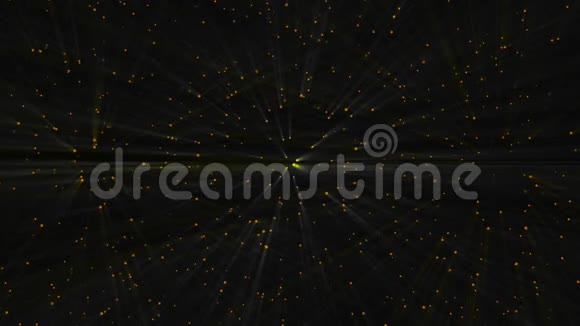 黑暗空间中许多明亮的光线抽象的计算机生成背景三维渲染视频的预览图
