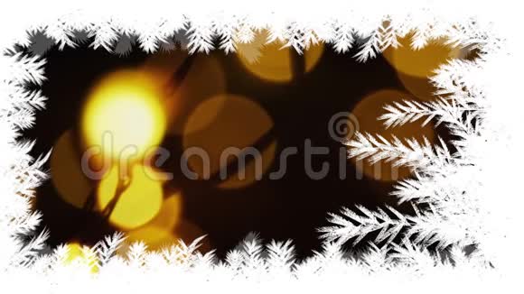 圣诞树与灯光接壤视频的预览图