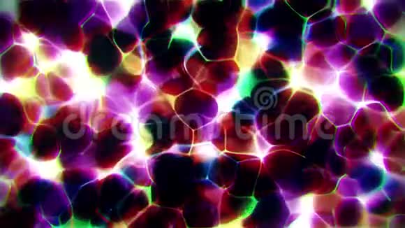 彩色抽象能量流体循环运动图形背景视频的预览图