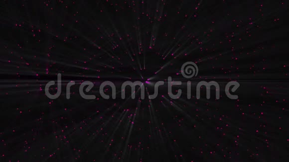 黑暗空间中许多明亮的光线抽象的计算机生成背景三维渲染视频的预览图