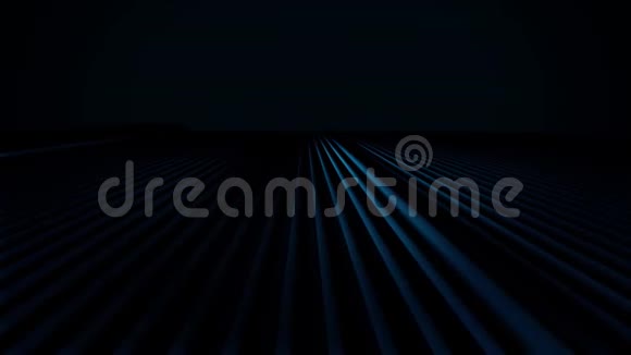 数字的抽象的黑色背景上的蓝色波浪巨大的直线转变为波浪声音振动视频的预览图