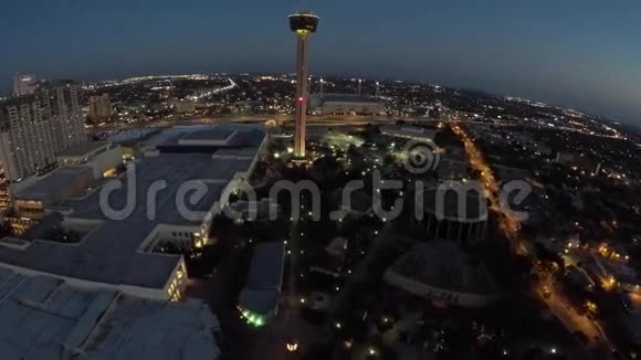 圣安东尼奥市中心航空4K视频的预览图