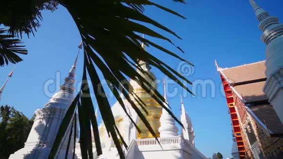 泰国清迈著名寺庙有角度艺术视频的预览图
