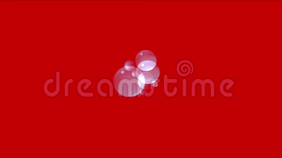 4k泡泡泡珍珠鱼卵喷泉喷液雨玻璃淋浴视频的预览图