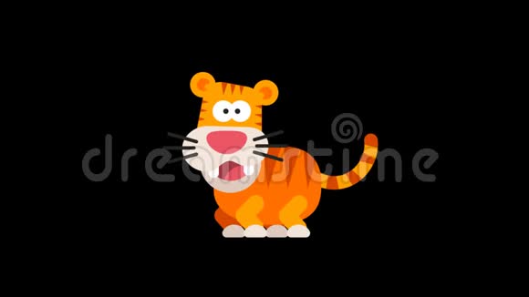 虎搞笑动物角色中国园艺视频的预览图