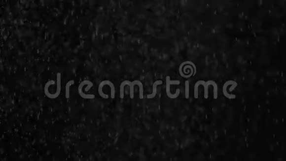 黑色背景下水蒸气微小颗粒视频的预览图