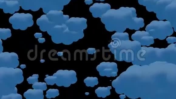 黑色的蓝色云彩视频的预览图