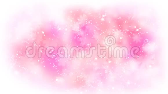美丽的粉色花朵节日背景视频的预览图