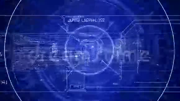 蓝色未来派技术面板视频的预览图