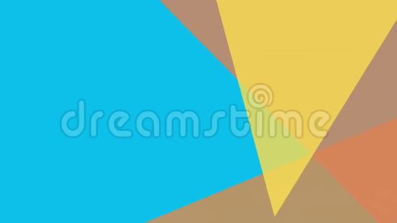 三个三角形蓝底数字动画视频的预览图