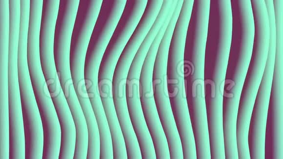 彩色波梯度循环动画未来几何垂直线图案运动背景三维渲染4kUHD视频的预览图