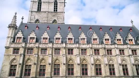 比利时美丽的城市景色视频的预览图