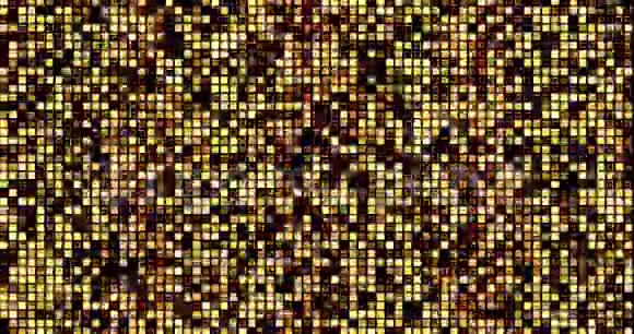 抽象的金色反光镜闪烁着闪烁的光点闪烁着运动的光芒视频的预览图