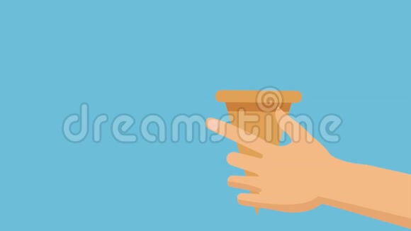 冰淇淋蛋卷高清动画视频的预览图