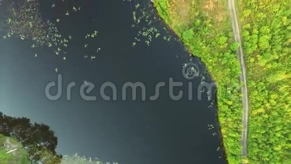 空中镜头大坝和水力发电厂视频的预览图