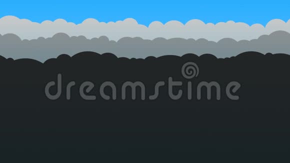 黑色和蓝色云背景循环视频的预览图