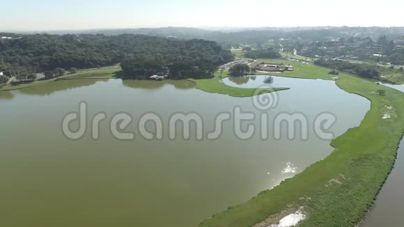 巴西帕拉纳的库里蒂巴2017年7月鸟瞰大里圭公园视频的预览图