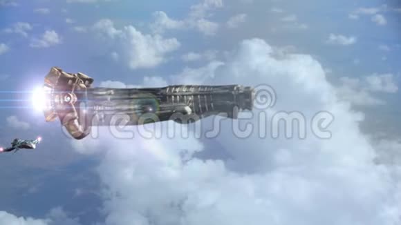 不明飞行物飞过云层视频的预览图