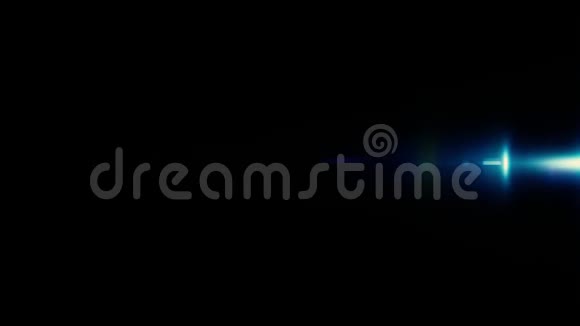 黑色背景蓝光中的抽象光学眩光和氖射线明亮的白色球体与霓虹灯破碎视频的预览图