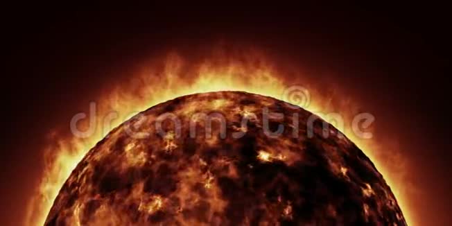 太空热灼太阳特写视频的预览图