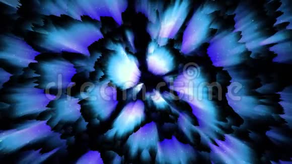 深蓝色奇异发光物质动态抽象背景视频的预览图