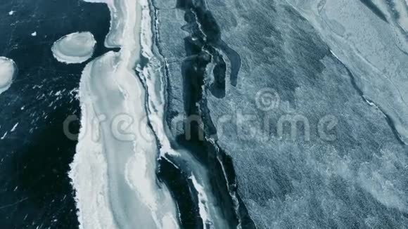 冰冻河流航测视频的预览图