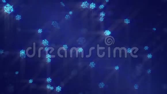 雪花背景无缝循环视频的预览图