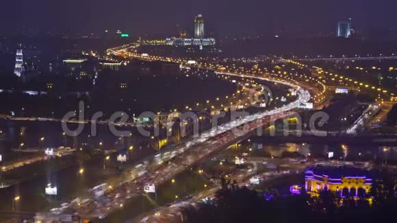 交通延误莫斯科花园环路视频的预览图