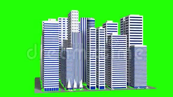城市绿色铬钥匙视频的预览图