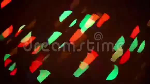 五颜六色的闪烁波克节日的光粒子视频的预览图