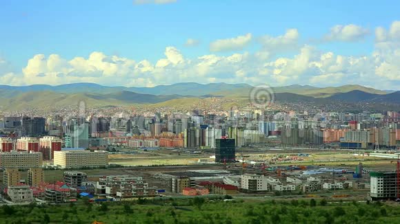 乌兰巴托城市景观蒙古视频的预览图