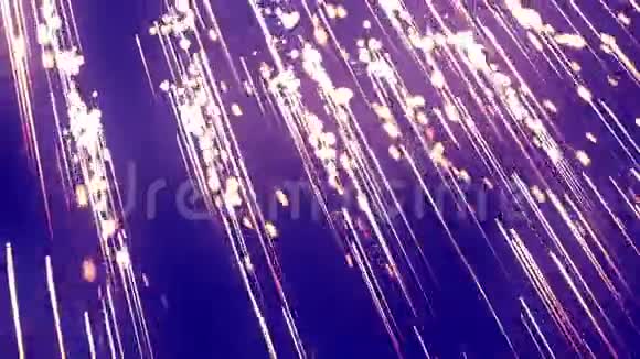 发光粒子轨迹紫色视频的预览图