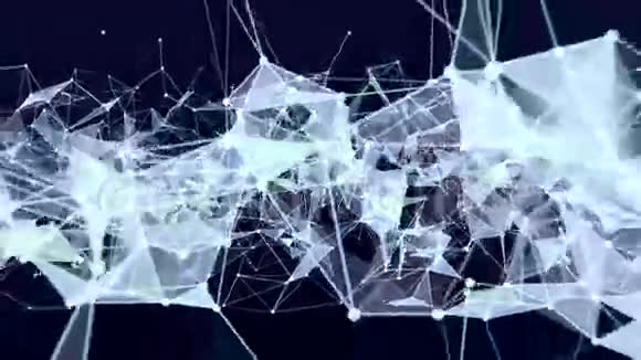 文本UiUx设计的抽象移动连接结构背景视频的预览图
