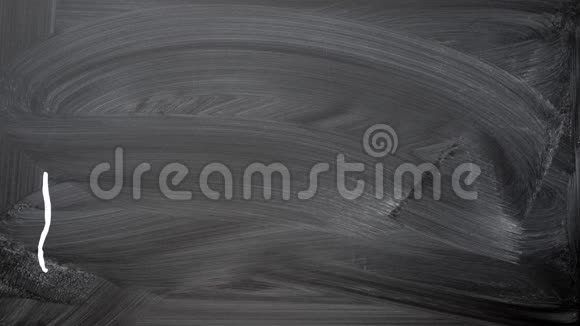 广告框黑板上的粉笔画动画视频的预览图