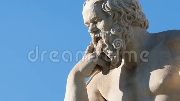 苏格拉底雕像的经典雕像视频的预览图