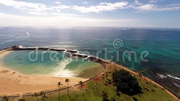 夏威夷火奴鲁鲁的空中魔法岛视频的预览图