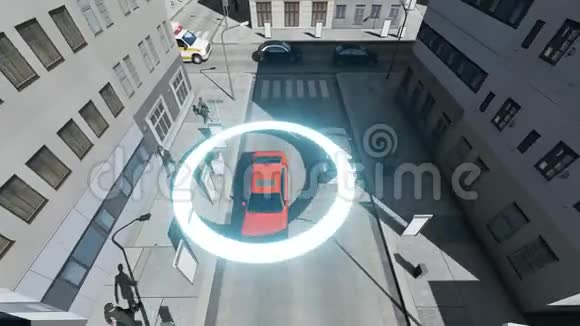 空中无人机自动驾驶自动驾驶自动驾驶汽车视频的预览图