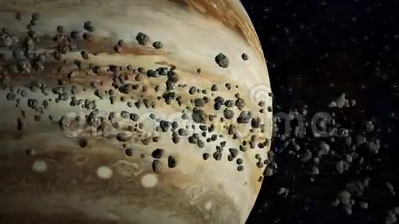 木星和小行星视频的预览图