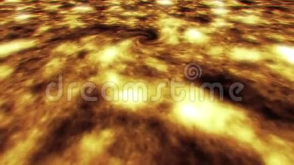 黄金空间时间旋转动画背景视频的预览图