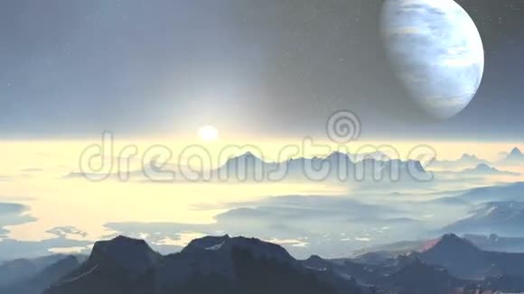 星球外星人的日落视频的预览图