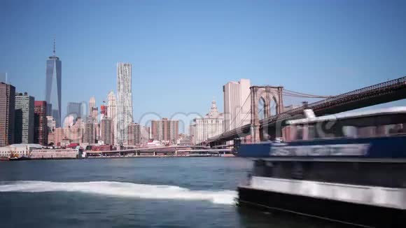 纽约市区天光十字路口距纽约4k时间视频的预览图